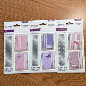 Gemini Craft Die Set - Flourish, Butterfly, Hearts